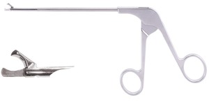 Ножницы эндоскопические прямые, крючковидные, с кольцевидной рукояткой