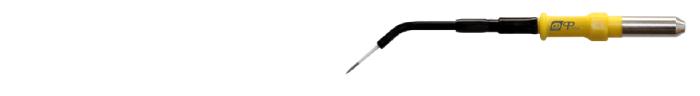 Электрод-игла микродиссекционный изогнутый, рабочая длина 37 мм; 4 мм