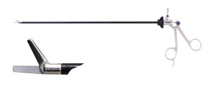 Ножницы монополярные с одной подвижной браншей изогнутые правые (5 мм) 