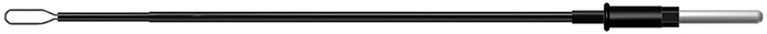 Электрод-петля, овал 2,2 х 7 х 0,3 мм, удлиненный стержень; 2,4 мм